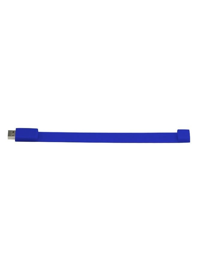 براق أساور سيليكون سعة 2 جيجابايت USB 2.0 فلاش (الأزرق الداكن)  - Image 3