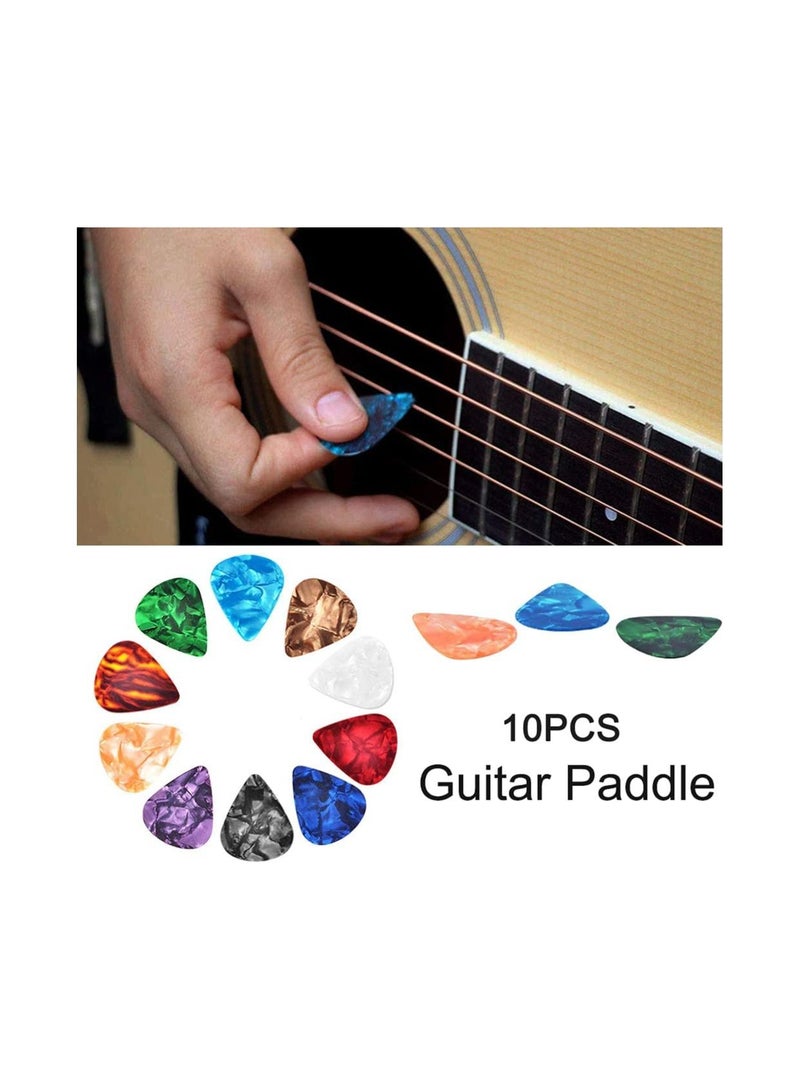 Megarya 10Pcs/Set Random Color Guitar Picks Celluloid Electric Smooth Guitar Pick Bass Acoustic Guitar Accessories Professional and Fashion  - Image 4