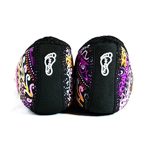 Nufoot Betsy Lou Fuzzies Women's Slippers, Foldable, Flexible Flats, Slipper Socks, Travel Slipper, Yoga Socks, House Shoes, Indoor Shoes, Paisley, Small - Image 3
