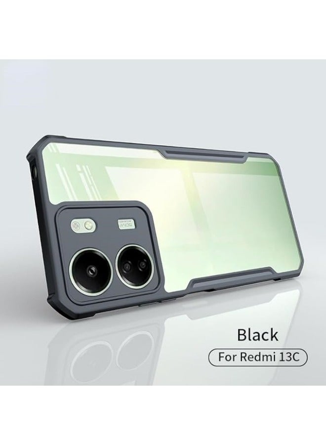 Compatible with Redmi 13C 5G Case Shockproof Fashion Clear Bumper Dustproof Antidrop Cover - Image 2