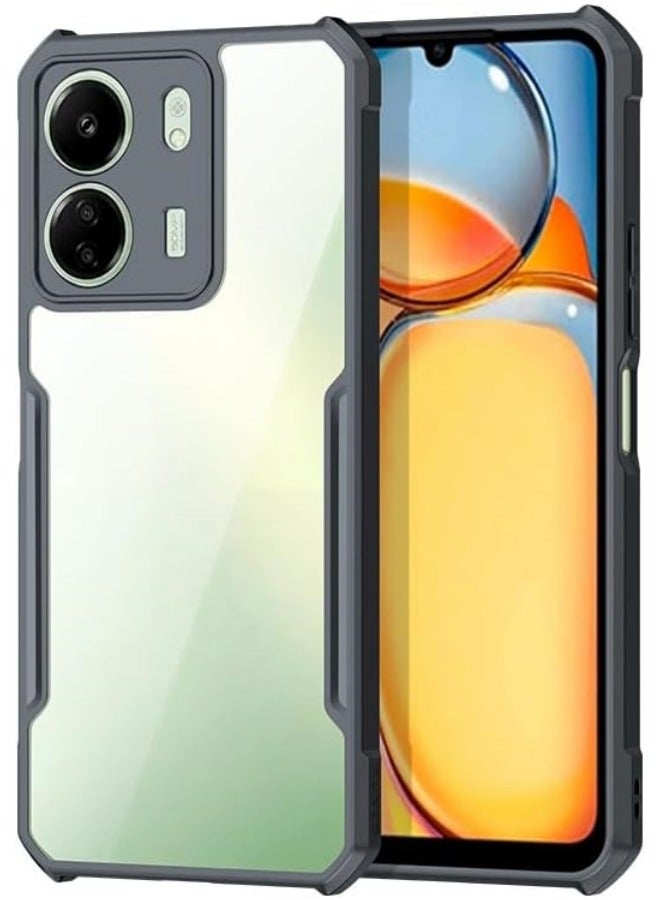 Compatible with Redmi 13C 5G Case Shockproof Fashion Clear Bumper Dustproof Antidrop Cover - Image 1