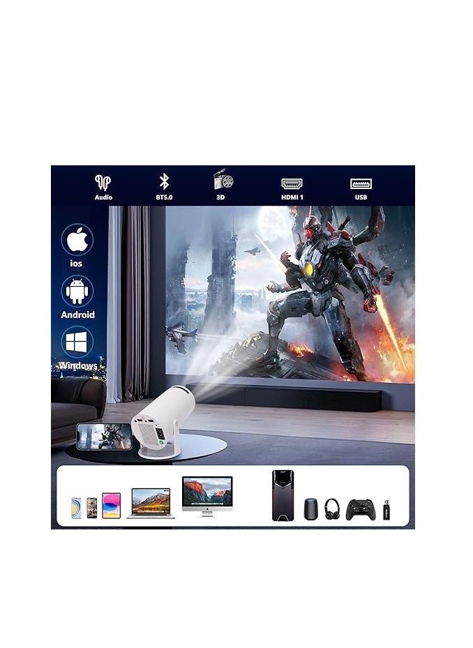 Generic Portable Mini Projector with Android 12, Support 1080P Full HD Projector 200ANSI, with WiFi 6 and Bluetooth 5.0 Projectors Home Theater, Outdoor Cinema Projector, Support Mobile Phone Projection  - Image 5