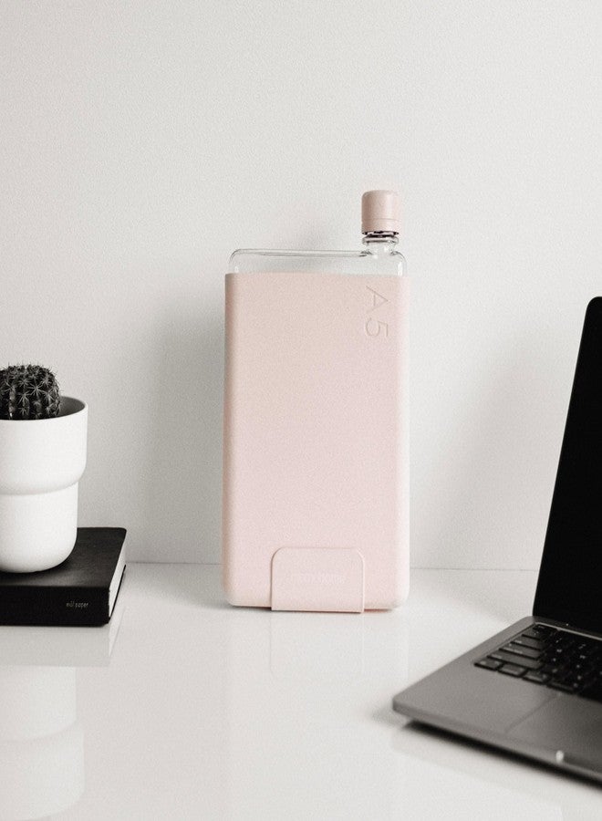 memobottle A5 (Pale Coral) Bundle - 25oz (750ml) - Bottle, silicone sleeve & lid |Slim Water Bottle for Bags, Beside Books & Laptops | BPA Free Tritan | Modern & Minimalist - Image 5