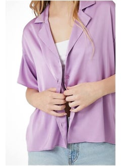 FOREVER 21 Boxy Button-Up Shirt  - Image 5