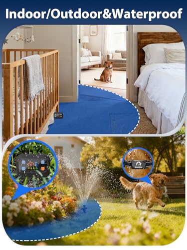 MIMOFPET Wireless Pet Barrier - Indoor Outdoor Waterproof Barrier with Adjustable Range up to 8.2 ft,Adjustable Safe Static Intensity, Rechargeable Boundary System for Dogs (Wireless Barrier System) - Image 3