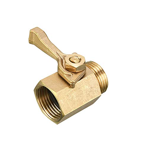 Hourleey 2 Pack Solid Brass Garden Hose Shut Off Valve with 2 Extra Rubber Washers, 3/4 Inch, Gate Valve, Hose Valve, Brass - Image 4
