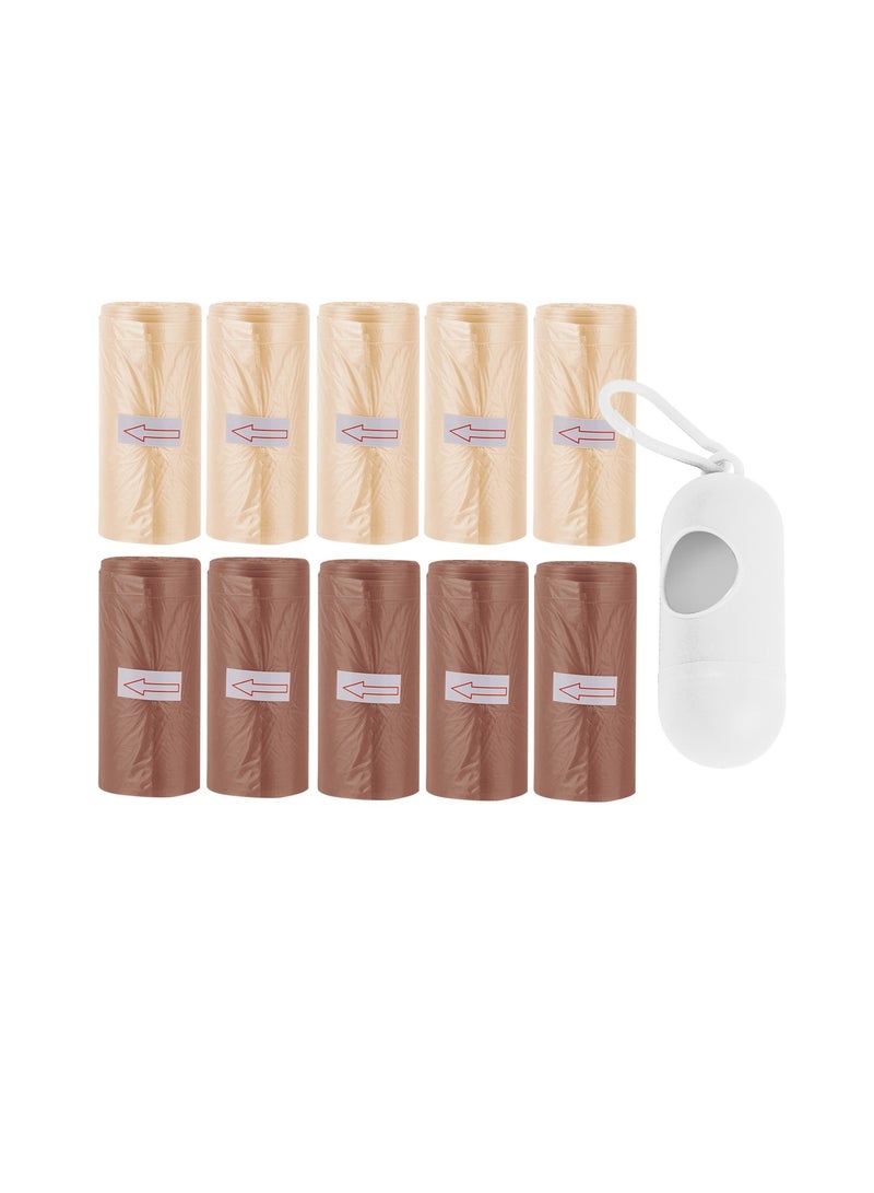STAR BABiES Star Babies Scented Bag Pack of 10/150bags with Dispenser -Ivory/Brown  - Image 1