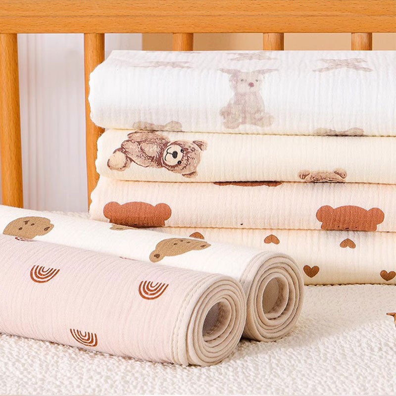 Baby Waterproof Washable Diaper Pad Neonatal Breathable Anti-Seepage Pad Baby Cotton Diaper Pad Aunt Pad Physiological Pad - Image 2