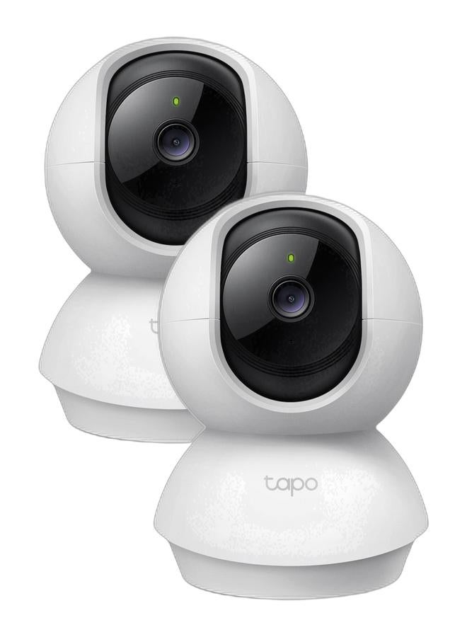 تي بي لينك TC70 (Pack of 2) Pan/Tilt Home Security Wi-Fi CCTV Camera – 1080p HD Video, 360° Coverage, Advanced Night Vision, Motion Detection Alerts, Two-Way Audio, and Voice Control with Google Assistant & Alexa - Image 1