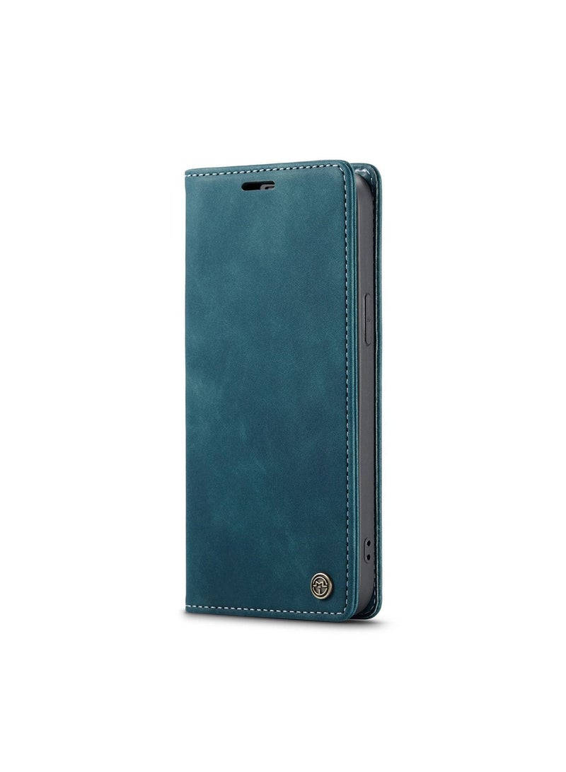 CaseMe iPhone 15 Pro Leather Case Wallet Flip Cover Card Slots Magnetic Closure Stand Phone Holder Function Fold Shockproof Protective Full Protection Anti-drop Anti-scratch Accessory For iphone 15 Pro - Image 1