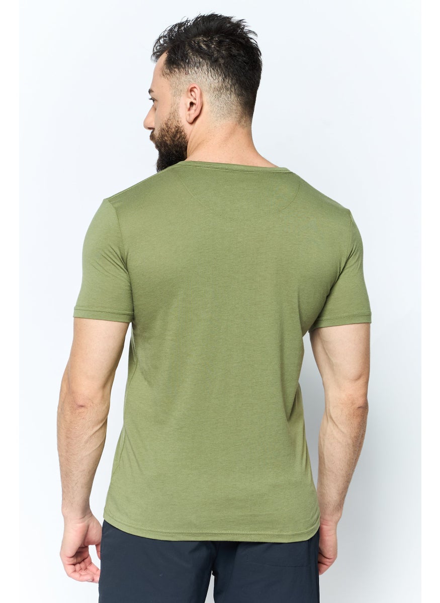 Men Round Neck Short Sleeves Plain T-Shirt, Olive - pzsku/ZD620A3C9099D45EF77BAZ/45/_/1737642600/42b064f6-73c9-48e9-a4a2-d6de2d1870d3