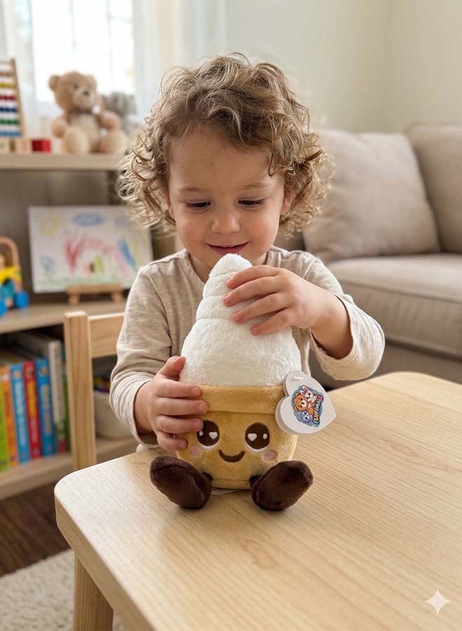 Fluffmals لعبة حيوانات محشوة فلوفمالز - السيد فلوري 15 سم | لعبة محشوة صغيرة لطيفة للأطفال | ناعمة للغاية وقابلة للعناق | لعبة ناعمة مناسبة للسفر للأطفال والرضع - Image 3