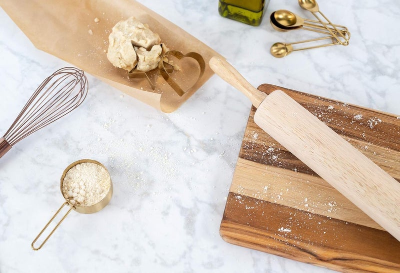 MVM Enterprise Wood Rolling Pin Long Large Used by Bakers Cooks for Pizza Dough Cookies Pastries Pasta roti Maker - Image 5