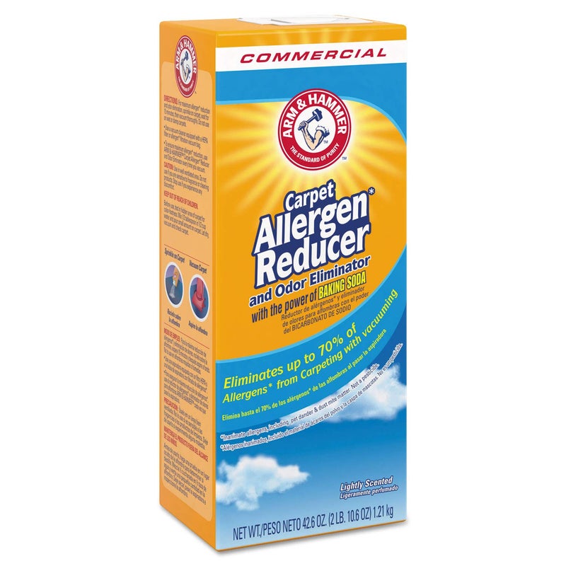Arm & Hammer CDC 84113 42.6 oz Carpet And Room Allergen Reducer And Odor Eliminator Powder, Shaker Box - Image 2