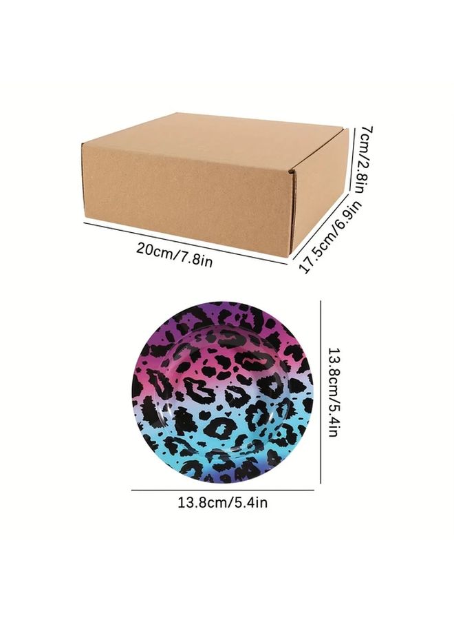12 Pieces Iron Printed Desktop Ashtray Combo Multi Element Pattern Decoration Portable Easy To Clean Ashtray Set Random Styles - Image 2