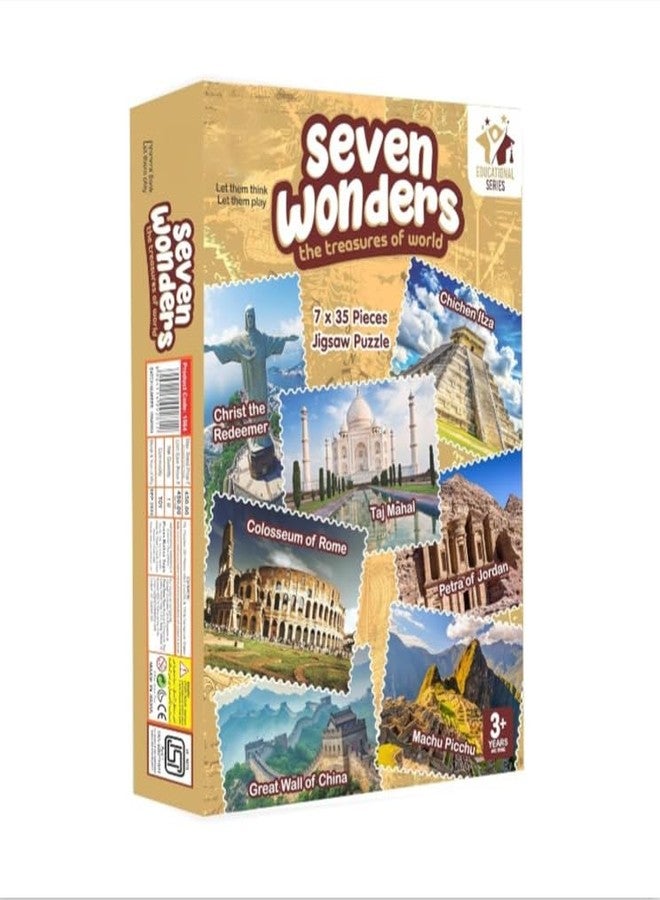 Space Enterprises Seven Wonders of The World Jigsaw Puzzle Pieces Different Toy for Kids - Image 1