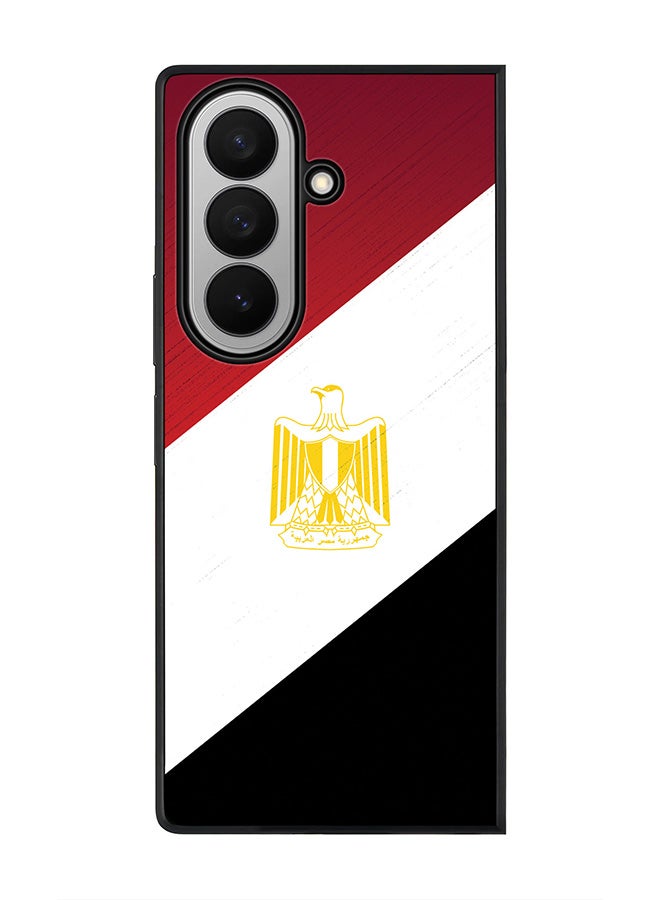 Stylizedd For Samsung Galaxy Z Fold7 Case,Slim fit Camera Protection, Shockproof Thin Phone cover  - Flag Of Egypt
