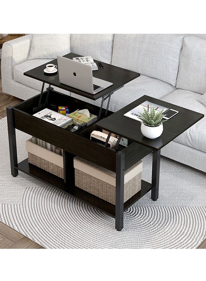 JCB CHIC Multi-function Lift Top Coffee Table ,2-Tier Storage Cabinte,Rising Tabletop，Side Table End Table With Hidden Compartment and Large Storage,47.3' Center Table Sofa Tea Table For Living Room Office - Image 1