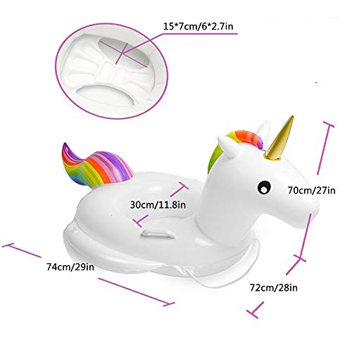 Flyboo Baby Pool Float Toddlers Floaties Infant Inflatable Swimming Ring with Handles for Kids Aged 1-6 Years - Image 2