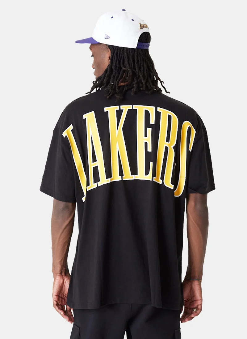 NEW ERA Men's NBA Arch Los Angeles Lakers Woodmark T-Shirt