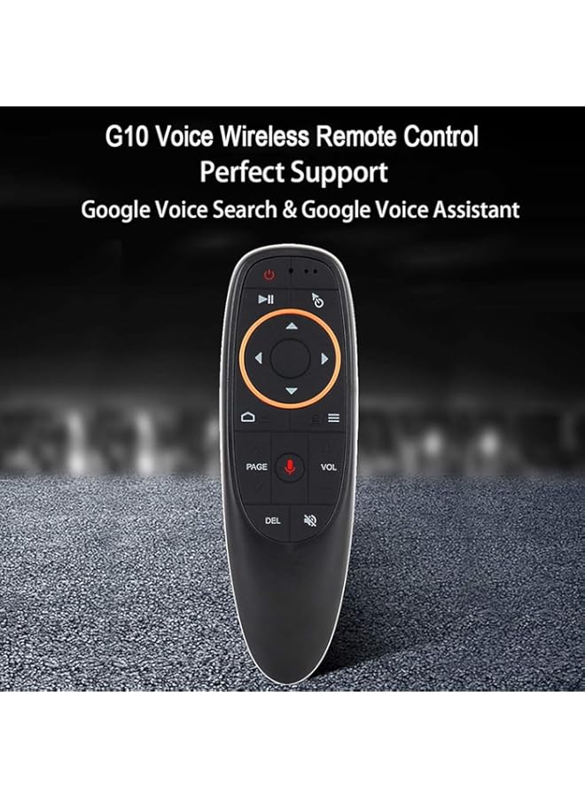 HuHa Remote Controll Compatbile with G10 2.4GHz Wireless Remote Control with USB Receiver Voice Control for Android PC Laptop Notebook Smart TV Black  - Image 4