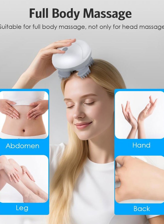 AMIR Newest Handheld Electric Scalp Massager, Portable Head Massager With Kneading 96 Massage Nodes, Head Scraper Massager For Stress, Relaxation - Image 5