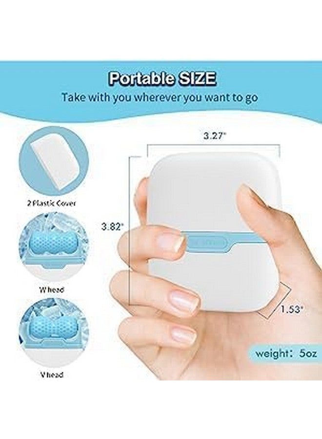 كوستيك بكرة الثلج من Kostech لتخفيف انتفاخات الوجه والعين، بكرة الثلج للوجه مصممة هندسيًا للوجه، بكرة الثلج للوجه فعالة للصداع النصفي - العناية بالبشرة (أزرق) - Image 2