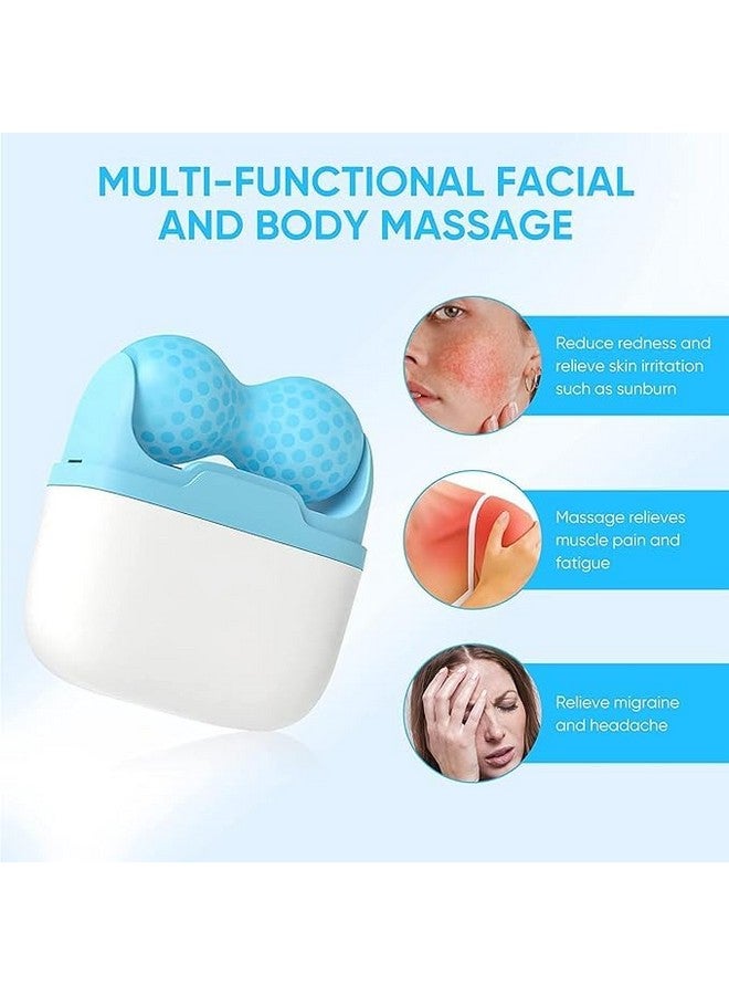 كوستيك بكرة الثلج من Kostech لتخفيف انتفاخات الوجه والعين، بكرة الثلج للوجه مصممة هندسيًا للوجه، بكرة الثلج للوجه فعالة للصداع النصفي - العناية بالبشرة (أزرق) - Image 3