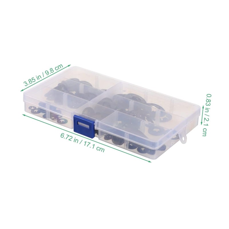 340Pcs Inner Tooth Lock Washers Assortment Kit Metal Fasteners For Axles Shafts And Securing Tasks - Image 5