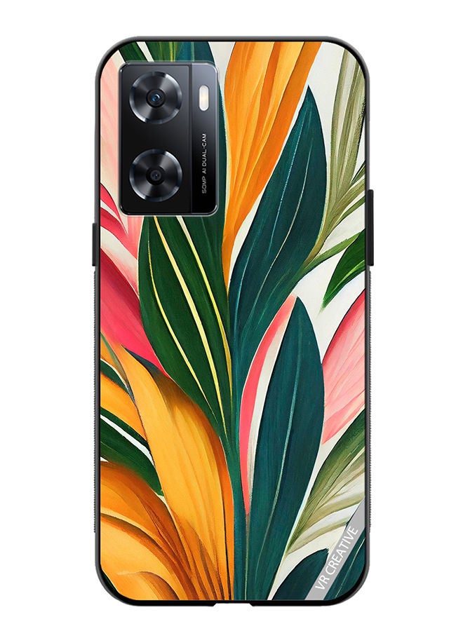 VR CREATIVE Protective Case Cover For OnePlus Nord N20 SE Backdrop Of Abstract Bright Style Flowers And Tropical Design Multicolour - Image 1