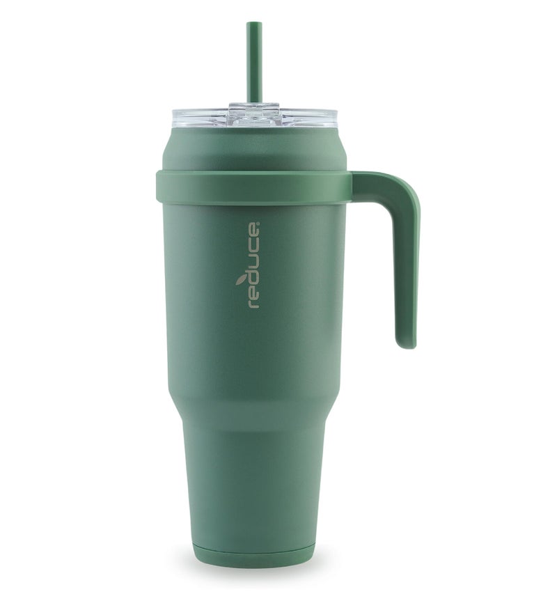 REDUCE 50 oz Stainless Steel Tumbler with Handle - Dual-Wall Vacuum Insulated Travel Mug  Sweat-Proof Lid & Reusable Straw - Keeps Drinks Cold for 24 Hrs  Fits Cupholders  Dishwasher Safe - Alpine - Image 1