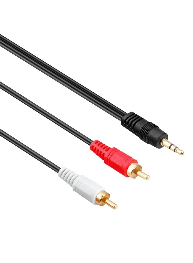 Taimi 3.5mm Audio Line Cable 3M Stereo Jack Male to 2 RCA Male Auxiliary Cable-4 Pieces - Image 3