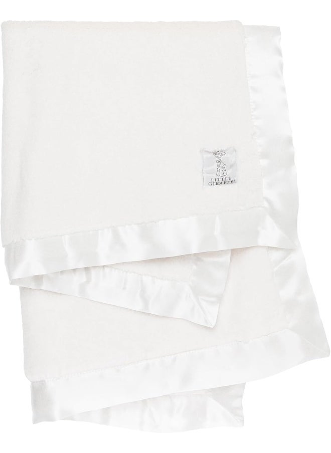 Little Giraffe Little Giraffe 74 x 89cm Luxe Baby Blanket (Cream)  - Image 1
