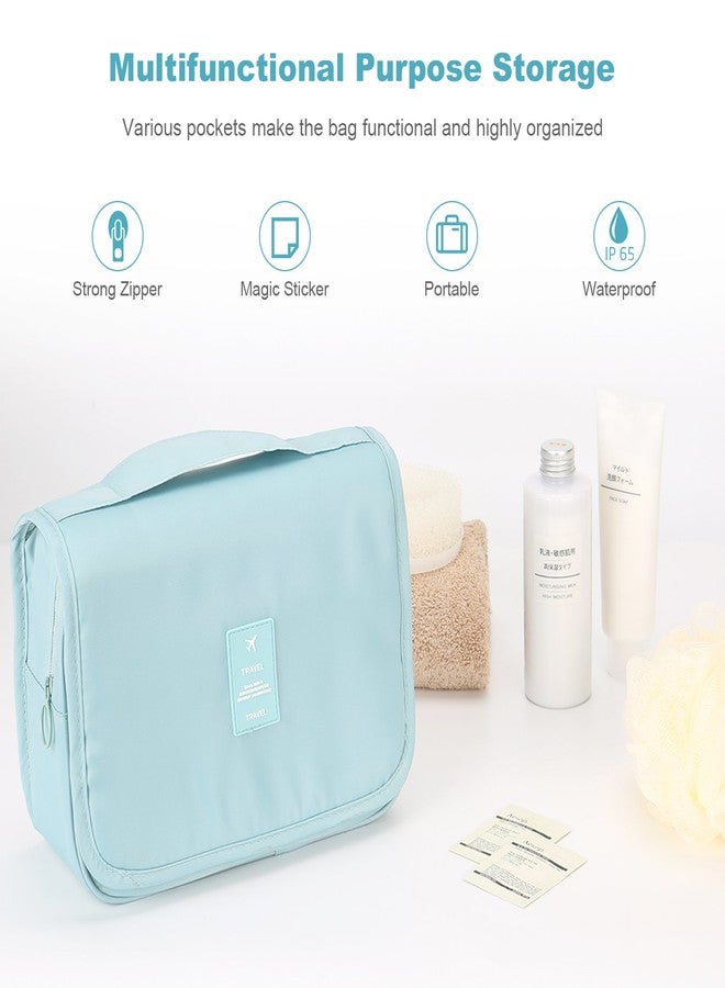 Mossio Hanging Toiletry Bag - Large Cosmetic Makeup Travel Organizer for Men & Women with Sturdy Hook (Light Pink) - Image 4