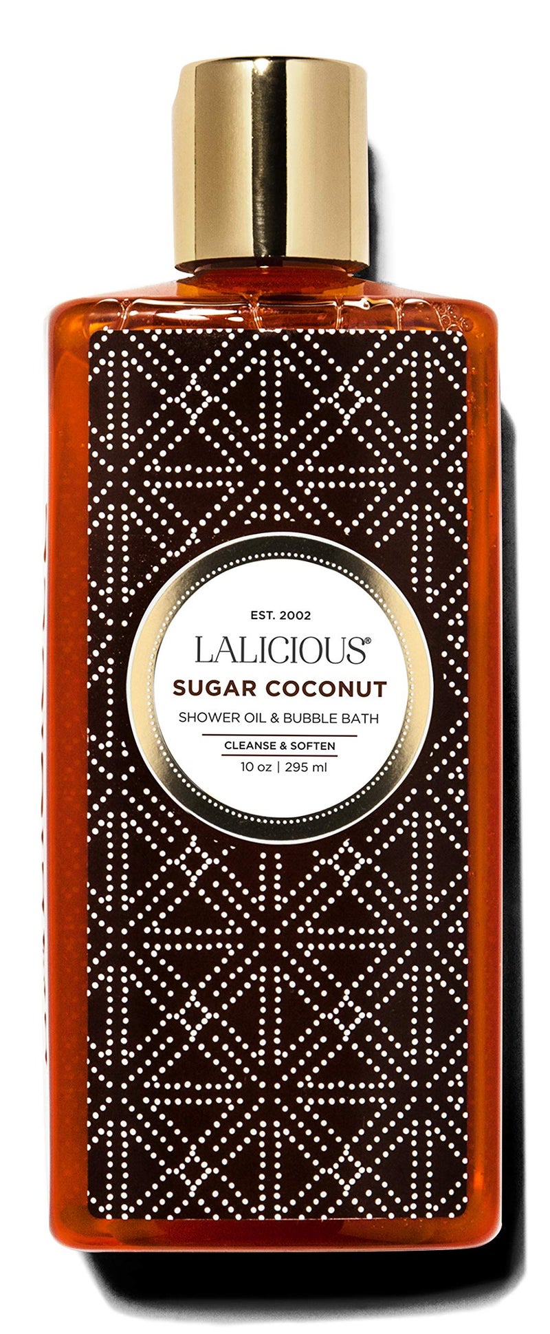 LaLicious Sugar Coconut Shower Oil  Bubble Bath  Natural Shower Cleanser with Topical Probiotics  Grapeseed Oil  Bath Soap Product for Shower Bath  Shaving No Parabens 10oz