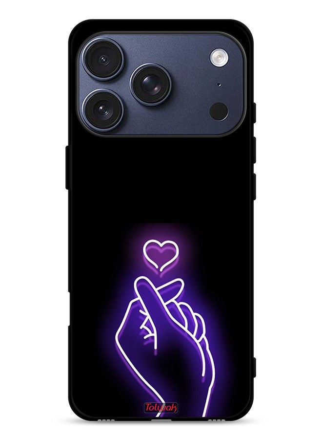 Tolwak Apple iPhone 17 Pro Protective Case Cover Snap Small Heart - Image 1