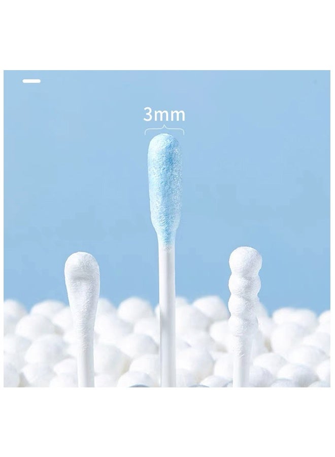 50 Baby Cotton Swabs, Ear Cleaner, Biodegradable Baby Cotton Sticks, Child-safe Cotton Swabs, Individually Packaged, Made of Safe Cotton, Double-ended Design, Cleaning Sticks, for Cleaning Baby's Ears and Nose Wax - Image 4