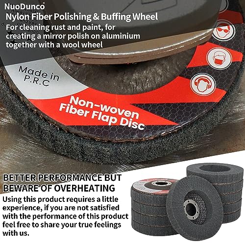 NuoDunco 15Pcs 180# 320# 600# Scour Flap Disc 4 1/2 Inch Angle Grinder Attachment for Metal & Wood Scouring Pads Polishing Wheel Sanding Disc Paint Rust Remover - Image 5