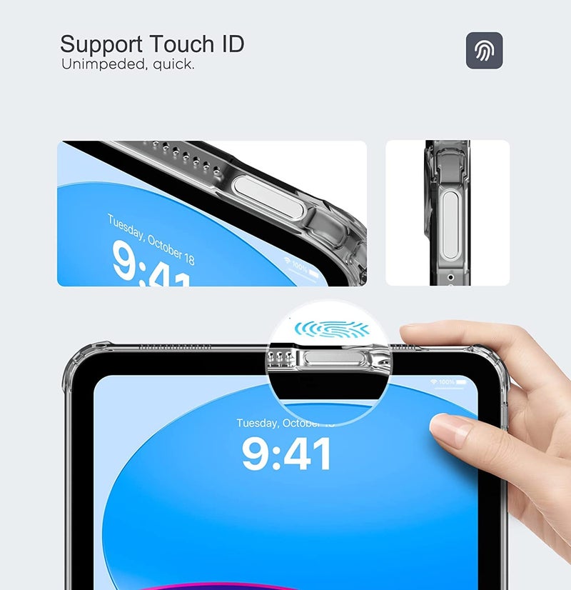 MOCA TPU Back Cover for iPad (A16) 11th Generation 11 Inch 2025 /10th Generation Case 2022, iPad 10.9 Soft Back Case with Shockproof Impact Resistant (Clear) - Image 4