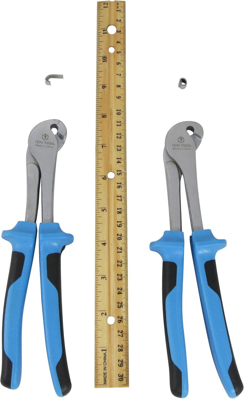 Ion Tool J-Clip Pliers, Comfort Grip 8" Long Heavy Duty, Cage Building - Image 4