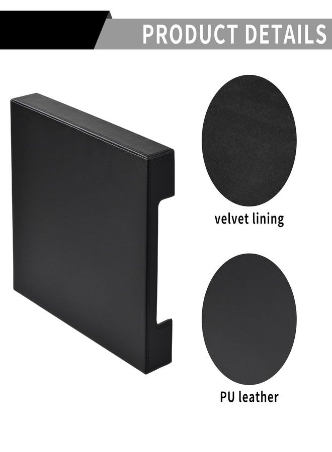 RHCSZ HCSZ Faux Leather Letter Tray - Load Documents Trays Front for Office Desktop Organizer - Desk Magazine, File, A4 Paper Holder - Paper Document File Holder Drak Brown (Black, A4-Tray) - Image 4