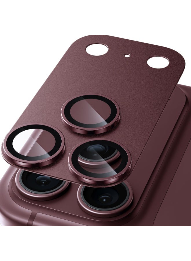 ELTRAZONE iPhone 18 Pro Max Camera Lens Protector, Matte Alloy Red, 9H Tempered Glass Camera Guard, Strong Adhesion, Case Friendly, Shatter Resistant Lens Cover - Image 1
