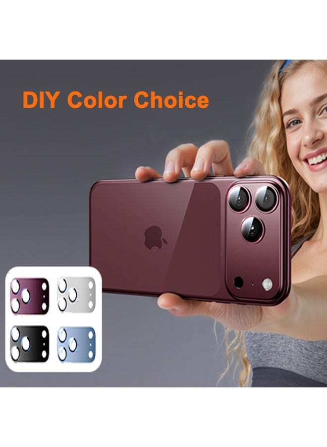 ELTRAZONE iPhone 18 Pro Max Camera Lens Protector, Matte Alloy Red, 9H Tempered Glass Camera Guard, Strong Adhesion, Case Friendly, Shatter Resistant Lens Cover - Image 2