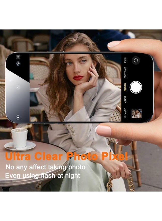 ELTRAZONE iPhone 18 Pro Max Camera Lens Protector, Matte Alloy Red, 9H Tempered Glass Camera Guard, Strong Adhesion, Case Friendly, Shatter Resistant Lens Cover - Image 3
