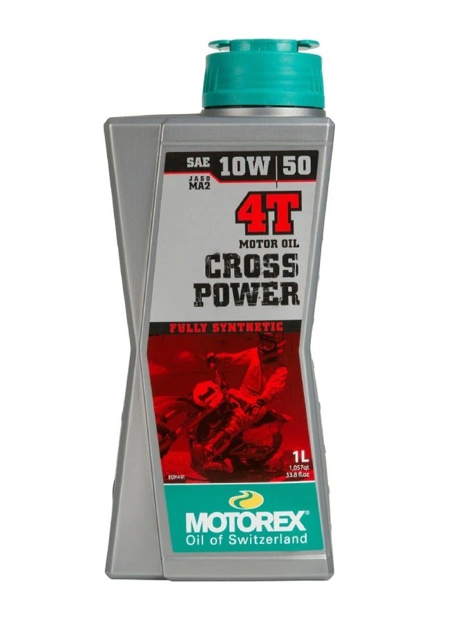 Unleash Peak Performance  Motorex Cross Power 4T Oil  10W50-1L for Superior 4-Stroke Engine Protection - Image 1