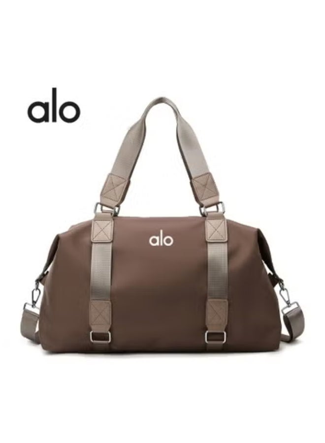 Alo Fitness Bag - Portable Training Yoga Bag - Dual-purpose (Wet & Dry) - Divided Design - Large Capacity - Business Travel - Tote Bag - Suitable for Short Trips