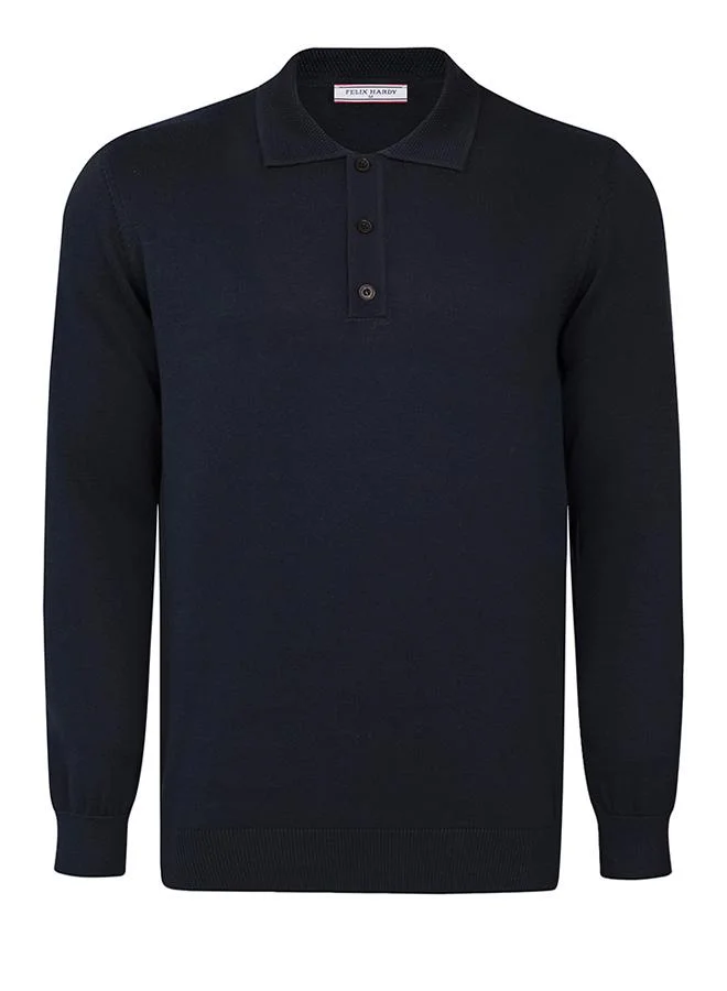 FELIX HARDY Ecru-Navy Pullover with Polo Collar Pack of 2 for Men | Best Price UAE