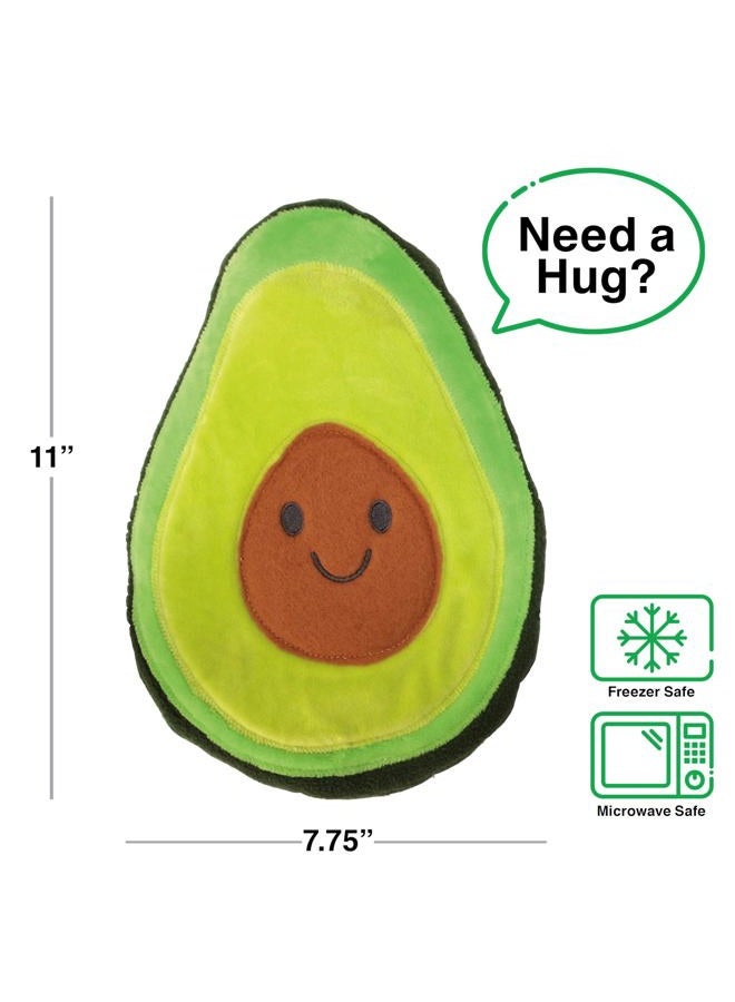 GAMAGO Avocado Heating Pad & Pillow Huggable - Microwavable Heat Pad For Cramps, Aches & Anxiety Relief - Cute Heat Pack Stuffed With Eco-Friendly Buckwheat & Dried Lavender - 11", Green - Image 2