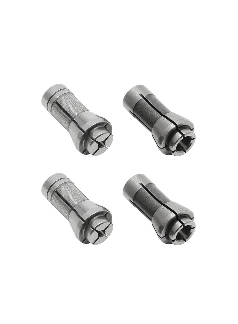 Die Grinder Collet,  Grinding Machine Clamping Collet Adapter 1/4" and 1/8" Arbors Shanks, 2 Pack 3mm and 2 Pack 6mm Die Grinder Collet Grinding Machine Clamping Collet Adapter (4 Pack) - Image 1