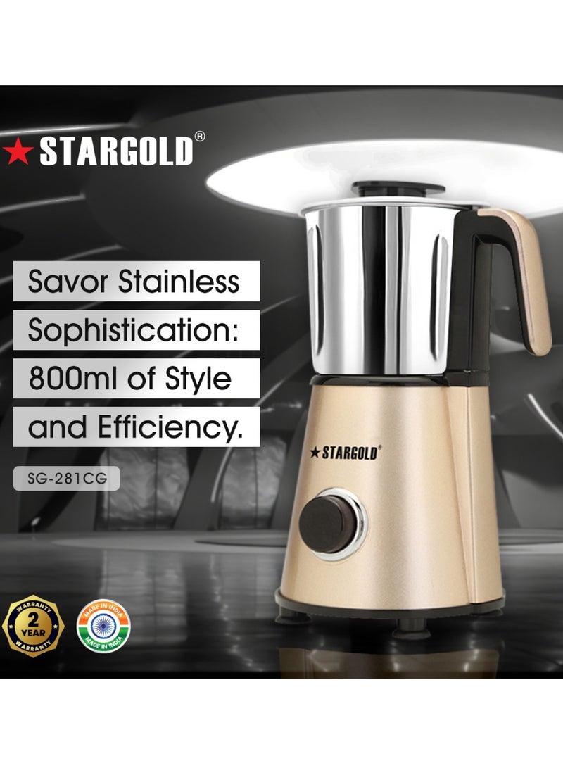 ستارجولد مطحنة القهوة وخلاط حبوب القهوة 800 مل 450 وات - Image 4